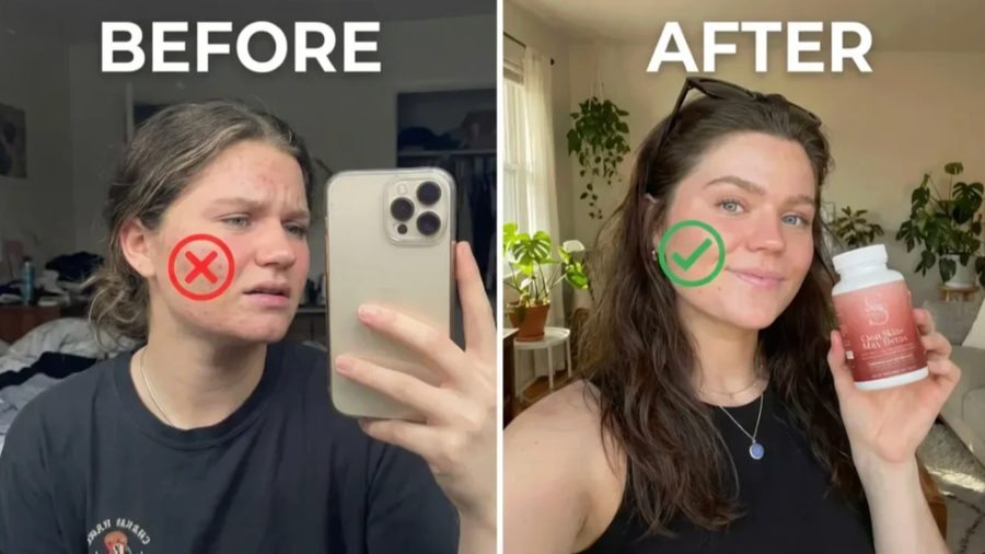 Customer before and after