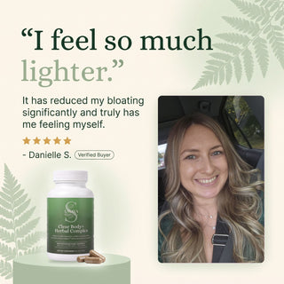 Customer review from Danielle S.: I feel so much lighter