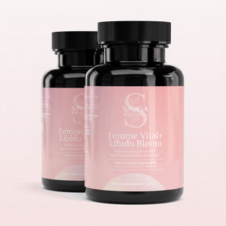 Femme Vital+ Libido Bloom, two bottles shown together