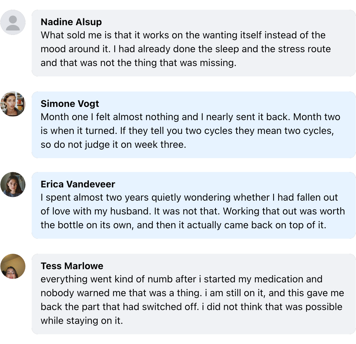 Customer comments about Femme Vital, part 2