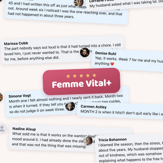 Customer comments about Femme Vital+ with five stars