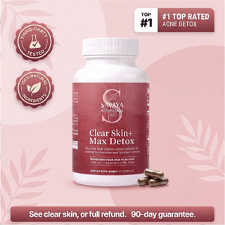 Clear Skin Max Detox, #1 top rated acne support, 90-day guarantee