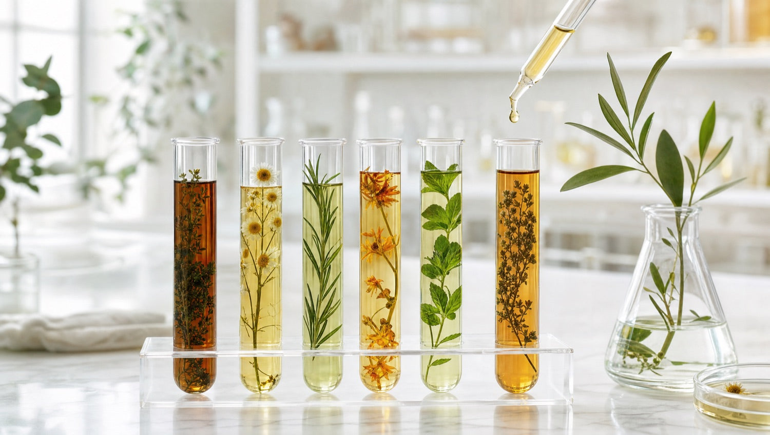Each botanical screened in the lab
