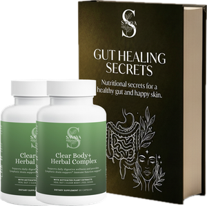 Free Gut Healing Secrets book + 2 free bottles of Clear Body+